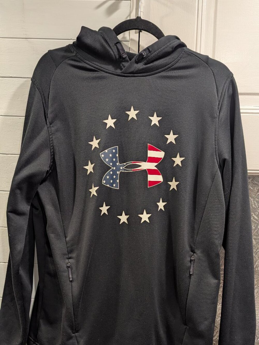 Under Armour Freedom Terry Hoodie Stars and Stripes Men's Large